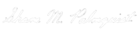 a signature of founder Professor Shane M. Palmquist